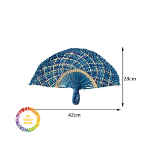 Ventilateur de poche Seagrass en vrac-Ventilateur rustique en feuille de palmier pour les mariages, les festivals culturels et les détaillants internationaux - Product Image 2