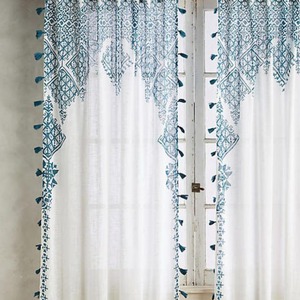 Cortinas para Ventanas de Baño y Sala de Estar, Suaves, 100% Algodón, Diseño Moderno y Lujoso, Personalizables, Suministro al por Mayor para Hoteles y Decoración del Hogar - Product Image 2