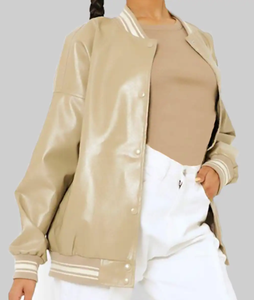 Chaquetas de cuero de moda para mujer, chaqueta de cuero de napa de oveja Real para mujer, chaqueta ajustada - Product Image 2