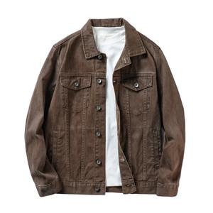 Chaqueta de Mezclilla Casual para Hombre, 100% Algodón, Secado Rápido, Transpirable, con Cuello Camisero - Product Image 1