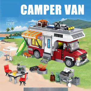 Children Pickup Truck <strong>Camper</strong> <strong>Van</strong> Mini Car <strong>Toys</strong> for Kids Camping Car <strong>Camper</strong> <strong>Van</strong> Miniatures Building Block Set - Product Image 6