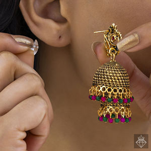 ต่างหู Jhumka ชั้นป้องกันการเสื่อมเสีย Prao - Product Image 3