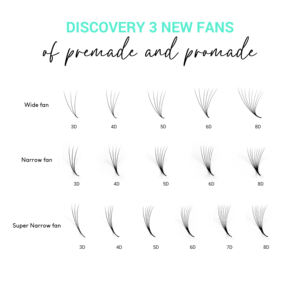 Pestañas Preformadas en Abanico, Fáciles de Aplicar, Mega Volumen 3D-20D, Tallo Medio, Súper Estrechas, Suministros de Pestañas al por Mayor - Product Image 3