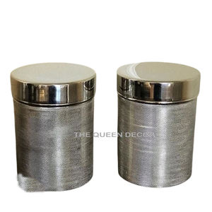 Métal en aluminium élégant à la mode avec verre finition or bidon ustensiles de cuisine les plus exigeants utilisés traditionnels - Product Image 5