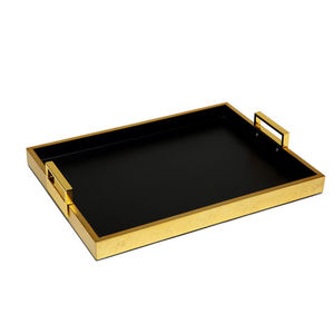 Plateau de service de nourriture de concepteur attrayant plateau de service de nourriture de finition plaqué argent avec poignée de concepteur - Product Image 6