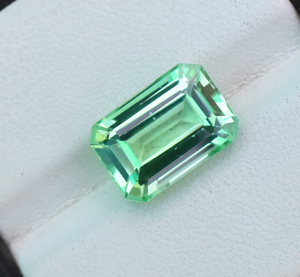 Ceylon Mint Green Sapphire AAA 12X8 MM Corte brillante radiante suelto de alta calidad, excelente piedra preciosa de primera calidad 7,09 Cts - Product Image 5