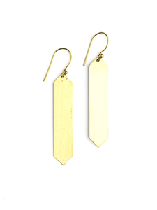 Pendientes de latón hechos a mano con nácar - diseño de moda - más vendidos - Product Image 2