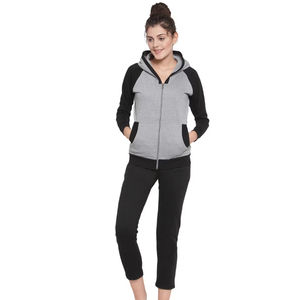 Chándal Deportivo Informal con Capucha para Mujer, de Primera Calidad, Ligero, Ecológico, Transpirable, de Poliéster/Algodón, Talla Grande, 2026 - Product Image 1