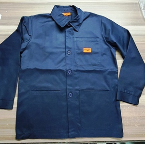 แจ็กเก็ตทำงานของผู้ชายเสื้อแจ็กเก็ตผ้าแคนวาสแบบมีกระดุมยาว12ออนซ์ออกแบบได้ตามต้องการ - Product Image 2