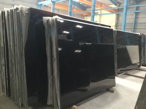 Losas de granito negro pulido de diseño moderno de calidad superior ABSOLUTO Entrega oportuna desde la India-Losa grande negra absoluta - Product Image 6