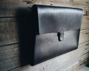 Elegant Genuine Leather Soft Portable Lightweight <b>Laptop</b> Sleeve Handmade Business Work Organizer Retro Office Executive - Product Image 6