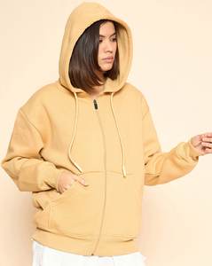 Sudadera con Capucha de Alta Calidad para Invierno, Tejida en Felpa de Algodón, Sin Cordones, Gruesa, Unisex, Personalizada, con Logotipo Frontal, Talla Grande para Mujer - Product Image 1