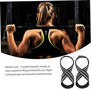 Figure 8 Wrist Support Straps Adjustable Non-Slip <b>Weight</b> Lifting Gym Strength Training Unisex - Product Image 6
