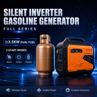 Générateur Inverter Portable Bi-carburant 3kW/3.2kW/3.5kW/3.6kW Essence/GPL, Fonctionnement Silencieux, Capable de Fonctionnement en Parallèle