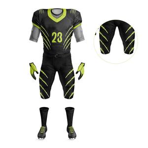 Nouvel uniforme de football américain à manches courtes respirant sur mesure 100% polyester de haute qualité à vendre - Product Image 3