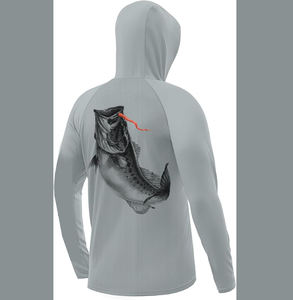 Personnalisez votre design, maillot de pêche respirant imperméable à l'eau UPF 50 pour homme, coupe confortable, pour l'extérieur - Product Image 2