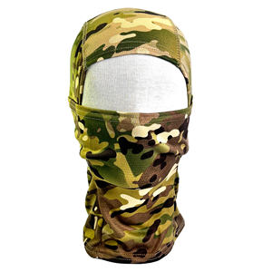 Logotipo personalizado Invierno 100% Poliéster Sombrero liso Cómodo Unisex Cubierta de cara completa Pasamontañas de un agujero - Product Image 3