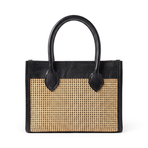 Sac en rotin Mayang Sari avec décoration en chaîne, fermeture à glissière, doublure en polyester, couleur unie pour le printemps et l'été - Product Image 2