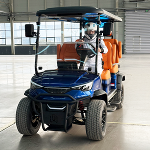 <b>Cheap</b> professional 2 4 6 8 seat electric golf carts for real estate resorts camps strengthened <b>frame</b> soft ride sale - Product Image 6