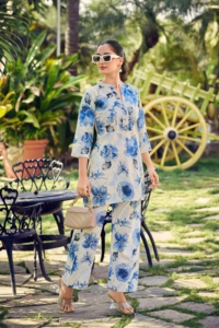 ชุดสายการทำงานผ้าฝ้ายพิมพ์ลายดอกไม้จากผู้ผลิตอินเดียชั้นนำ - Product Image 6