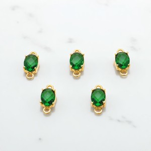 13x6mm ovale à facettes pierres précieuses pendentif plaqué or connecteur de réglage de broche pour la fabrication de bijoux à bricoler soi-même - Product Image 6