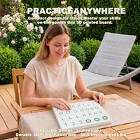 Planche d'entraînement Mahjong imprimée en 3D pour l'auto-apprentissage avec guide RLO Charleston, aide à l'apprentissage à 24 emplacements pour la maîtrise de 26 nouveaux modèles de cartes