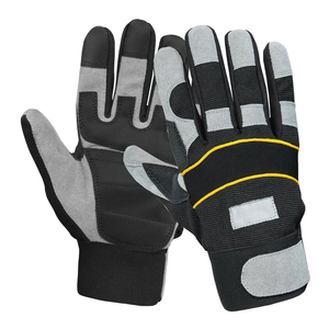 Wholesale Heavy Duty Mechanic <b>Gloves</b> XL Safety <b>Gloves</b> Customizable Protection Reinforced Leather Palm <b>Anti</b> <b>Cut</b> Working <b>Gloves</b> - Product Image 3