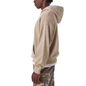Sudaderas con capucha Unisex para hombre, ropa de calle, sudadera con lavado ácido, Material de algodón pesado liso, sudaderas con capucha transpirables informales en blanco para hombre - Product Image 3
