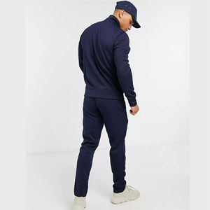 2 piezas cremallera Up Jogger slim fit personalizado hombres jogging chándal 2 piezas Conjunto personalizado hombres liso chándal conjunto para hombres conjuntos - Product Image 6