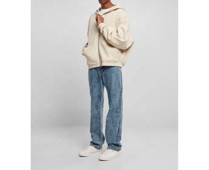 Servicio OEM, Sudadera con Capucha Personalizada Extra Grande de Felpa de Algodón Grueso para Hombre, con Bolsillo con Cremallera, 100% Algodón, Bordada, Calidad de Invierno, Tendencia 2024 - Product Image 4