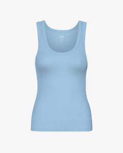 Débardeur décontracté en tricot 100% coton côtelé texturé Logo personnalisé Seaside Blue Breathable Quick Dry Best Quality Export - Product Image 1