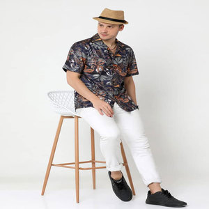 Áo Sơ Mi Nam In Polyester In Họa Tiết Khác Nhau, Áo Sơ Mi Tay Ngắn Tay Dài Có Sẵn Trong Kho - Product Image 2