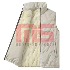 Custom Made Breathable Body <b>Warmer</b> <b>Men's</b> Outdoor Quilted Puffer Vest Warm Sleeveless Winter Gilet Waterproof Windproof Jacket - Product Image 1