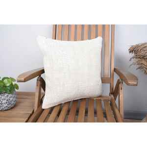 Alfombra de granja de lana Beige de lujo de 18x18 pulgadas, técnica de tejido con estampado Vintage, relleno de plumas para la temporada de otoño, decoración del hogar, uso de sofá - Product Image 1