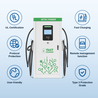 Chargeur rapide DC 120 kW de niveau 3 pour voitures électriques, station de recharge pour véhicules électriques