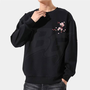 Sudadera de Moda Urbana con Bordado, Tejido de Forro Polar Transpirable, Detalle de Costura Elegante, Cómoda Sudadera con Cuello Redondo - Product Image 3
