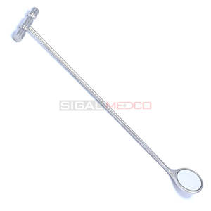 Miroir d'examen dentaire équin en acier inoxydable 17 pouces de long outil dentaire de cheval vétérinaire Merrier taille 35mm Instruments médicaux - Product Image 2