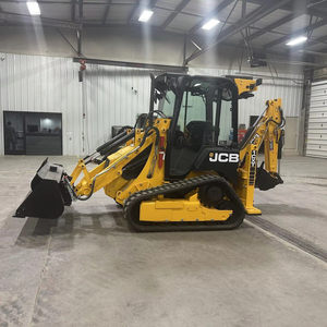 2024 гусеничный экскаватор JCB 1CXT с фронтальным погрузчиком и скользящей насадкой для руловой тяги Yanmar в комплекте с основными компонентами двигателя