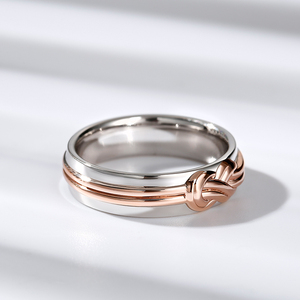 Bague d'éternité pour homme en argent sterling avec nœud de connexion éternelle Jeulia - Product Image 5