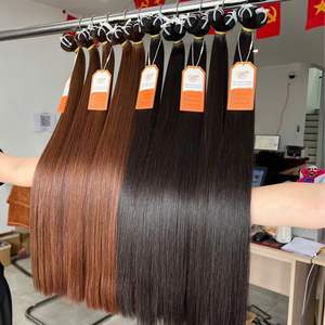 Paquets de cheveux de trame droite d'os de qualité supérieure de fournisseur professionnel confiant personnaliser la couleur, longueur navire dans le monde entier - Product Image 1