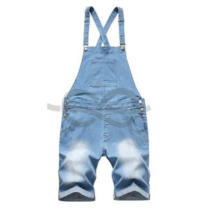 Short en jean pour hommes Salopette à bretelles Jeans Casual Summer Jumpsuit Poches Confortable et élégant Activités de plein air Vacances - Product Image 1
