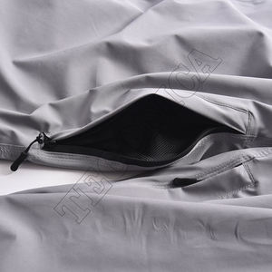 กางเกงสกีกันน้ำสีเทาน้ำหนักเบามีช่องระบายอากาศพร้อมแถบคาดเอวยางยืดระบายอากาศและกระเป๋ามีซิปดีไซน์แบบหลวมๆ - Product Image 5