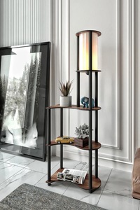 Nefiz nuova lampada da terra Estilo Dor Madran noce