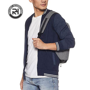 2025 veste universitaire personnalisée veste Letterman de baseball de qualité supérieure logo brodé vente à chaud fabricant OEM col montant logo avant - Product Image 2