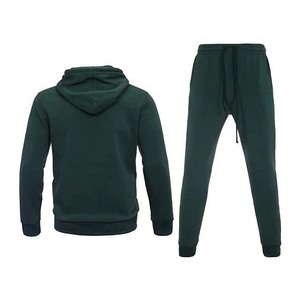 Wholesale Customized High Quality Sweat Suit 500g 100% Cotton Oversized Zipper up Hoodies Joggers Sets Tracksuits for <b>Men</b> - Product Image 6