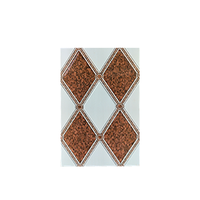 Carreaux muraux en céramique imprimés numériques Design quadrilatère 20X30cm Parquet Surface lisse et brillante pour l'intérieur pour les murs de la salle de bain