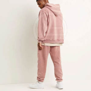 เสื้อฮู้ดซักกรดลำลองสำหรับผู้ชายมีฮู้ดปรับได้และเสื้อฮู้ดแบบสวมหัวสำหรับผู้ชายซักกรดทันสมัย - Product Image 2