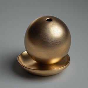 Quemador de Incienso de Latón Estilo Vintage, Diseño Artístico Moderno, Detalles Tallados Artísticos, Acabado Pulido Brillante, Aromático - Product Image 2