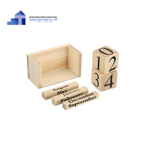 Calendrier en bois gravé en cadeau de bureau en gros le plus vendu calendrier en bois pour table de bureau du fabricant direct du Vietnam - Product Image 6