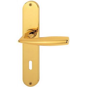 Vitoria M1515/302 <b>Long</b> Plate Lever Handle Set for <b>Curtain</b> Poles Tracks & Accessories DIN EN 1906 OB VK 8mm 72mm Distance - Product Image 1